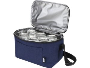 Tundra сумка-холодильник на 6 банок из переработанного РЕТ-пластика - Heather navy — изображение 4