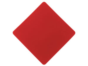ПАТЧ РОМБ soft-touch (красный) 7,6 х 7,6 см