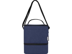 Tundra, сумка-холодильник из переработанного PET-пластика, для обеда, на 9 банок - Heather navy — изображение 2