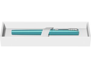 Ручка-роллер Parker Vector XL Teal CT, цвет чернил black, стержень: F, в подарочной упаковке. — изображение 12