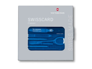 Швейцарская карточка VICTORINOX SwissCard Classic, 10 функций, полупрозрачная синяя — изображение 3