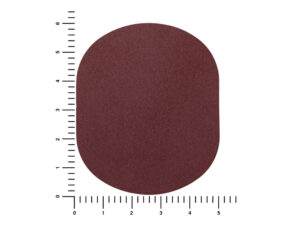 ПАТЧ ОВАЛ nubuk (коричневый ) 6,0 х 5,0 см — изображение 3