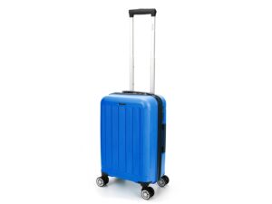 Чемодан TORBER В Отпуск, ярко-синий, полипропилен, 55 х 36 х 21,5 см, 37 л