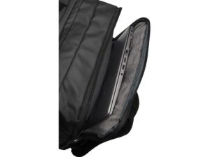 Expedition Pro расширяемый рюкзак для ноутбука из переработанных материалов по стандарту GRS,17 дюймов, объемом 35 л - сплошной черный — изображение 6