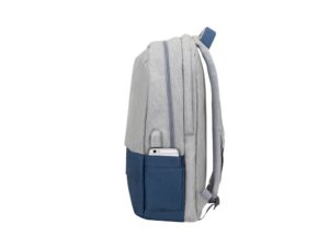 RIVACASE 7567 grey/dark blue рюкзак для ноутбука 17.3 / 6 — изображение 25