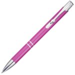 Шариковая ручка Moneta из переработанного алюминия - Фуксия