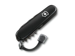 Нож перочинный VICTORINOX Spartan Onyx Black, 91 мм, 12 функций, чёрный, со шнурком в комплекте — изображение 3