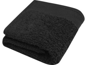 Хлопковое полотенце для ванной Chloe 30x50 см плотностью 550 г/м2, черный