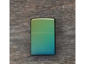 Зажигалка ZIPPO Classic с покрытием High Polish Teal, латунь/сталь, зелёная, глянцевая, 38x13x57 мм — изображение 6