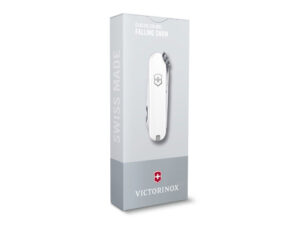 Нож-брелок VICTORINOX Classic SD Colors Falling Snow, 58 мм, 7 функций, белый — изображение 4