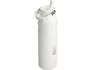 Бутылка для воды объемом 1,06 литра с откидной трубочкой Stanley IceFlow™ 2.0 - Frosted white — изображение 4