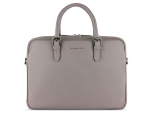 Портфель женский BUGATTI Bella, бежевый, воловья кожа/полиэстер, 38х6,5х27 см — изображение 2