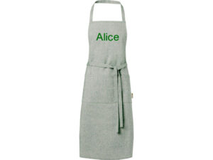 Pheebs 200 g/m2 recycled cotton apron, зеленый яркий — изображение 5