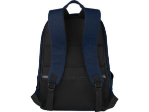 Рюкзак для ноутбука 15,6 дюймов с защитой от кражи Joey объемом 18 л из брезента, переработанного по стандарту GRS, темно-синий — изображение 3
