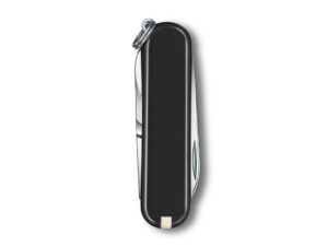 Нож-брелок VICTORINOX Classic SD Colors Dark Illusion, 58 мм, 7 функций, чёрный — изображение 3