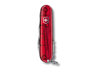 Нож перочинный VICTORINOX Huntsman, 91 мм, 15 функций, полупрозрачный красный — изображение 3