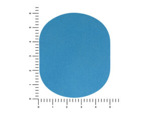 ПАТЧ ОВАЛ nubuk (голубой) 6,0 х 5,0 см — изображение 3