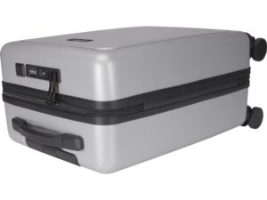 Rover Pro 20-дюймовый чемодан на колесах из материалов, переработанных согласно стандарту GRS, объемом 40 л - Серебряный — изображение 7