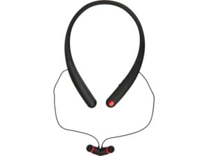 Беспроводные наушники с микрофоном Soundway, черный/красный — изображение 3