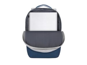 RIVACASE 7567 grey/dark blue рюкзак для ноутбука 17.3 / 6 — изображение 9