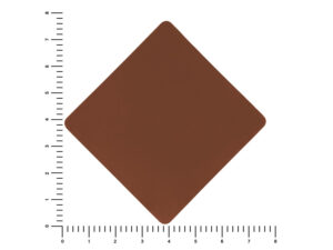 ПАТЧ РОМБ soft-touch (коричневый) 7,6 х 7,6 см — изображение 2