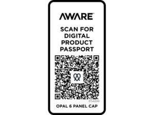 Opal с 6 панелями Aware™ кепка из переработанных материалов - Белый — изображение 4