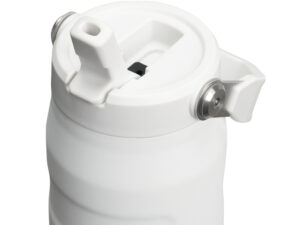 Бутылка для воды объемом 700 мл с откидной трубочкой Stanley IceFlow™ 2.0 - Frosted white — изображение 3