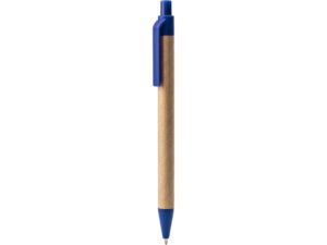 Ручка шариковая ALDER из переработанного картона, натуральный/королевский синий — изображение 7