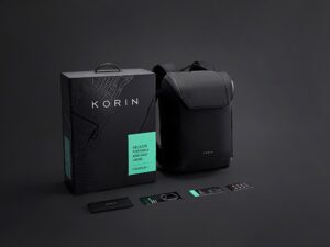 Водостойкий антикражный рюкзак Clickpack для ноутбука 15.6, черный — изображение 23