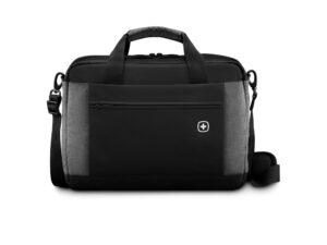 Портфель для ноутбука 16'' WENGER Underground, черный/серый, полиэстер, 43 x 9 x 31 см, 9 л — изображение 2