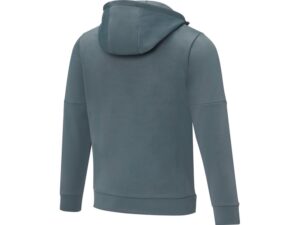 Мужской свитер анорак Sayan на молнии на половину длины с капюшоном, steel grey — изображение 3