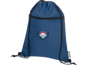 Рюкзак со шнурком Ross из переработанного ПЭТ, heather navy — изображение 6