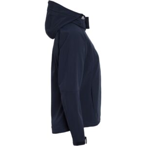 Куртка женская Hooded Softshell темно-синяя — изображение 2