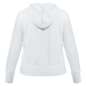 Толстовка женская Hooded Full Zip белая — изображение 3