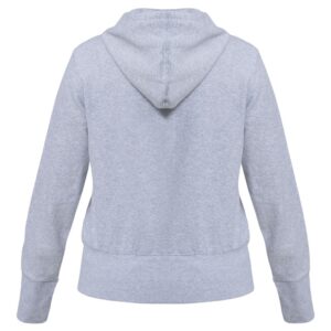 Толстовка женская Hooded Full Zip серый меланж — изображение 3