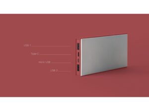 Внешний аккумулятор Rombica NEO ARIA Claret, 10000 мАч, Soft-touch, PD, QCharge, Type-C, бордовый (Р) — изображение 6