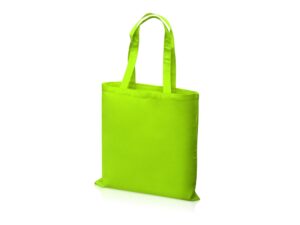 Сумка для шопинга Carryme 140 хлопковая, 140 г/м2, зеленое яблоко — изображение 2