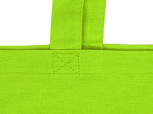 Сумка для шопинга Carryme 140 хлопковая, 140 г/м2, зеленое яблоко — изображение 5