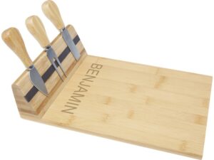 Mancheg Бамбуковая доска для сыра и инструменты, natural — изображение 7