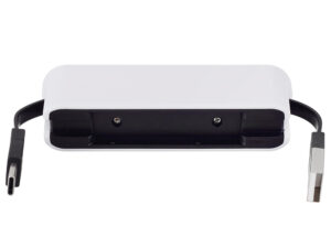 USB-хаб Hubix с коннектором 2-в-1 USB-C и USB-A, 2.0, белый — изображение 4