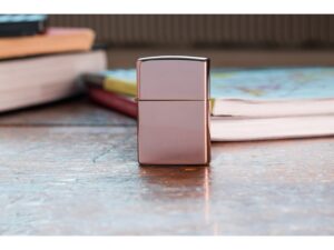Зажигалка ZIPPO Classic с покрытием High Polish Rose Gold, латунь/сталь, розовое золото, 38x13x57 мм — изображение 6