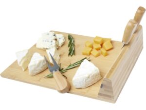 Mancheg Бамбуковая доска для сыра и инструменты, natural — изображение 4