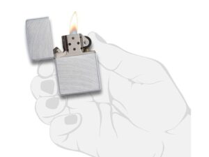 Зажигалка ZIPPO Classic с покрытием Chrome Arch, латунь/сталь, серебристая, матовая, 38x13x57 мм — изображение 4