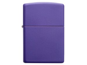 Зажигалка ZIPPO Classic с покрытием Purple Matte, латунь/сталь, фиолетовая, матовая, 38x13x57 мм — изображение 2