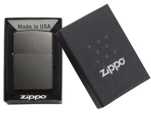 Зажигалка ZIPPO Classic с покрытием Gray Dusk , латунь/сталь, серая, матовая, 38x13x57 мм — изображение 5