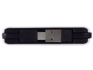 USB-хаб Hubix с коннектором 2-в-1 USB-C и USB-A, 2.0, белый — изображение 6