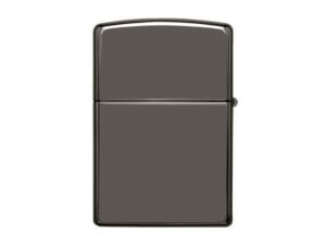Зажигалка ZIPPO Classic с покрытием Black Ice, латунь/сталь, чёрная, глянцевая, 38x13x57 мм — изображение 2