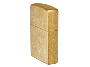 Зажигалка ZIPPO Classic с покрытием Tumbled Brass, латунь/сталь, золотистая, матовая, 38x13x57 мм — изображение 5