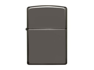 Зажигалка ZIPPO Classic с покрытием Black Ice, латунь/сталь, чёрная, глянцевая, 38x13x57 мм — изображение 3