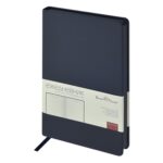 Ежедневник А5 Megapolis Color New soft-touch, темно-синий navy